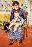 Pierre Auguste Renoir Mere et enfant oil painting